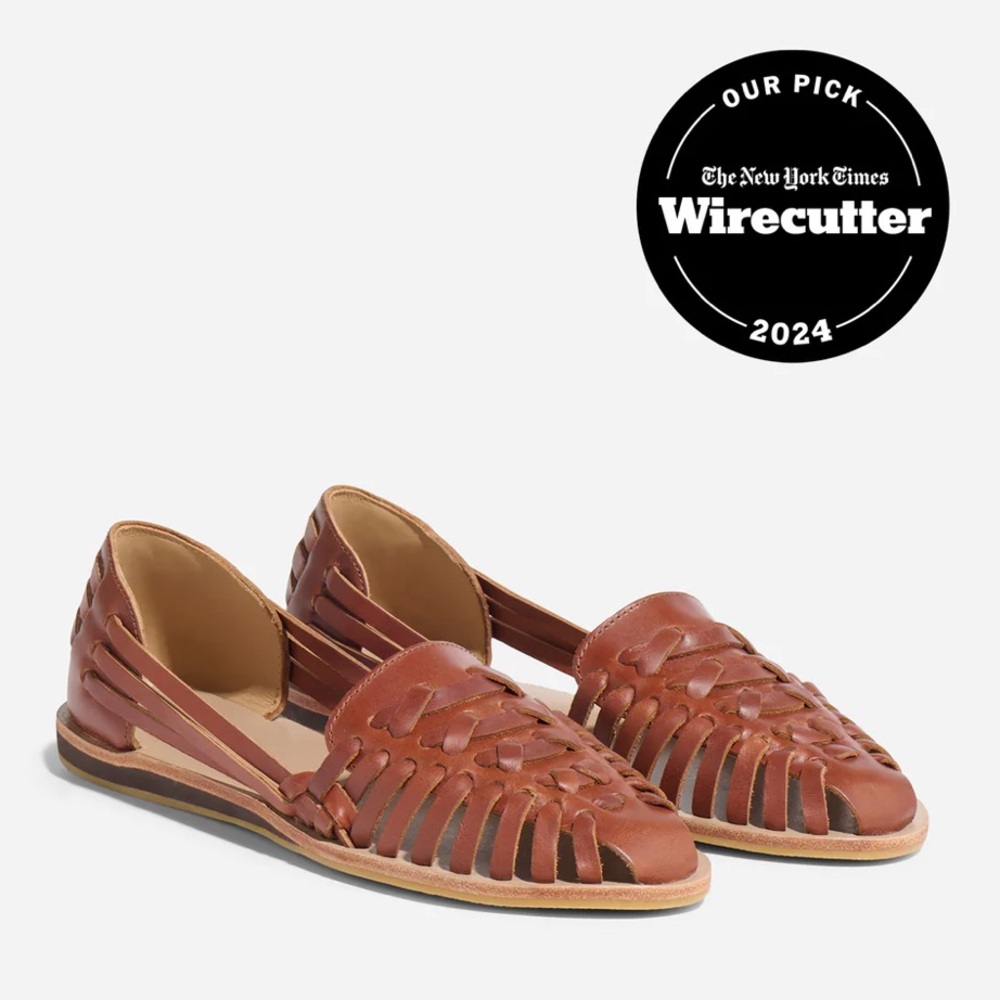 NEW Nisolo Women’s Brown Leather Huarache Sandals 8 M